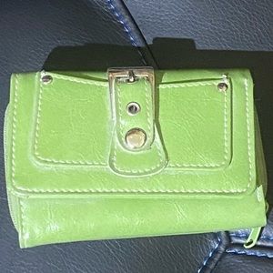 Green Pleather Wallet
